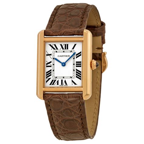 ladies cartier watch leather strap|vintage cartier watch leather strap.